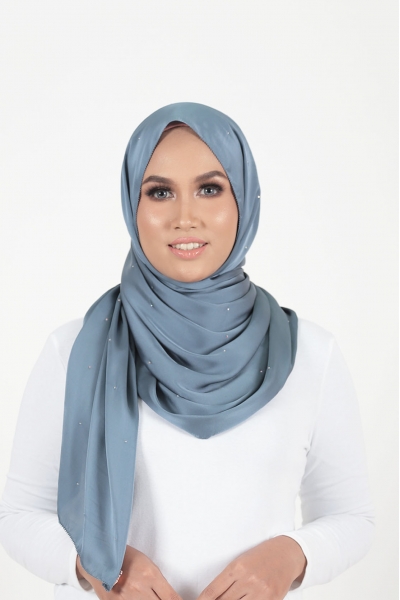 CARMILA LUXE SHAWL - STELLBLUE
